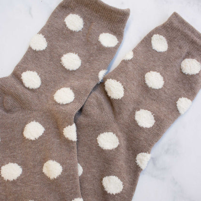 Women's Polka Dots Puff Casual Socks