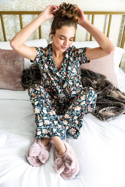 Hello Mello Satin Pajama Pant | Petal to the Metal
