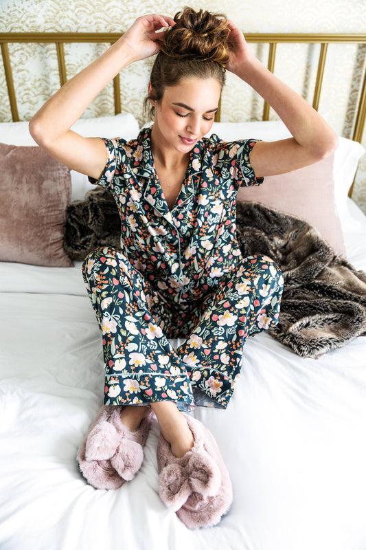 Hello Mello Satin Pajama Pant | Petal to the Metal