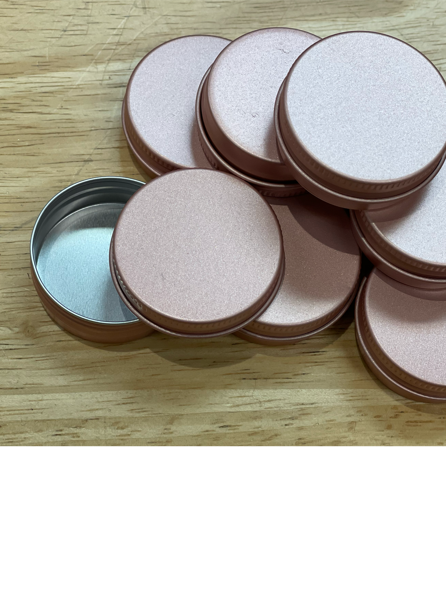 .5 oz Rose Gold Tin. Set of 8