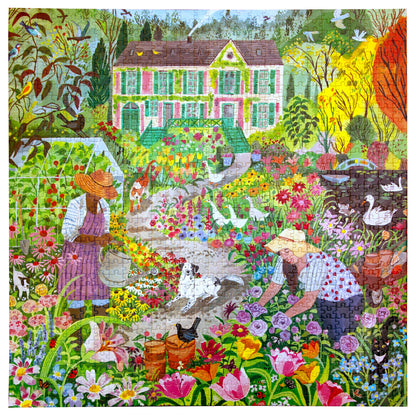 French Flower Garden 1000 Piece Puzzle