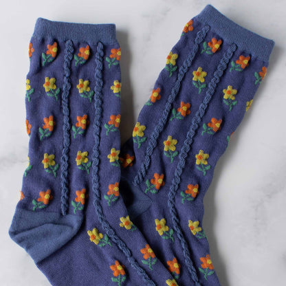 Kate Floral Casual Socks