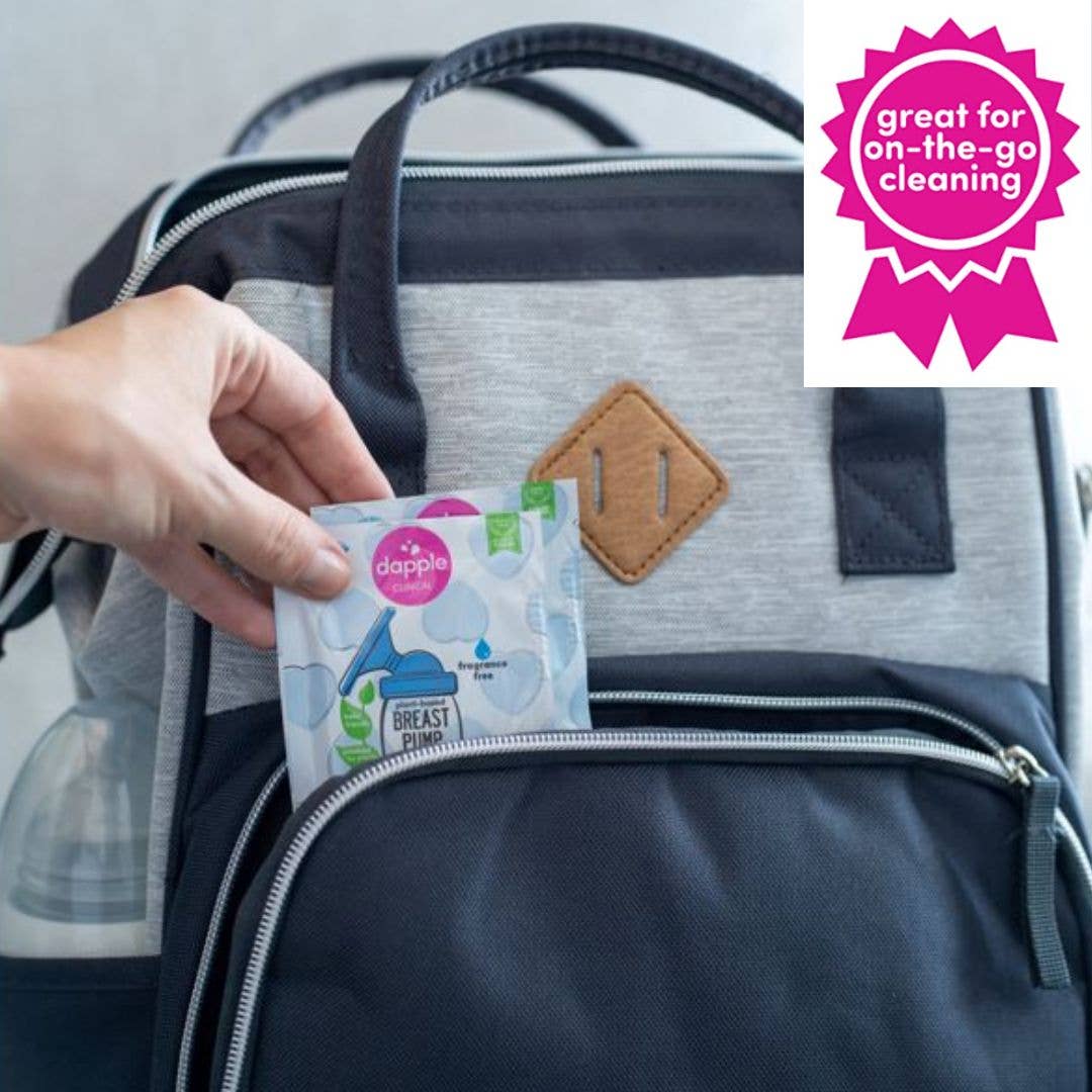 Dapple Baby Breast Pump Cleaner Wipes, Fragrance Free, 30ct