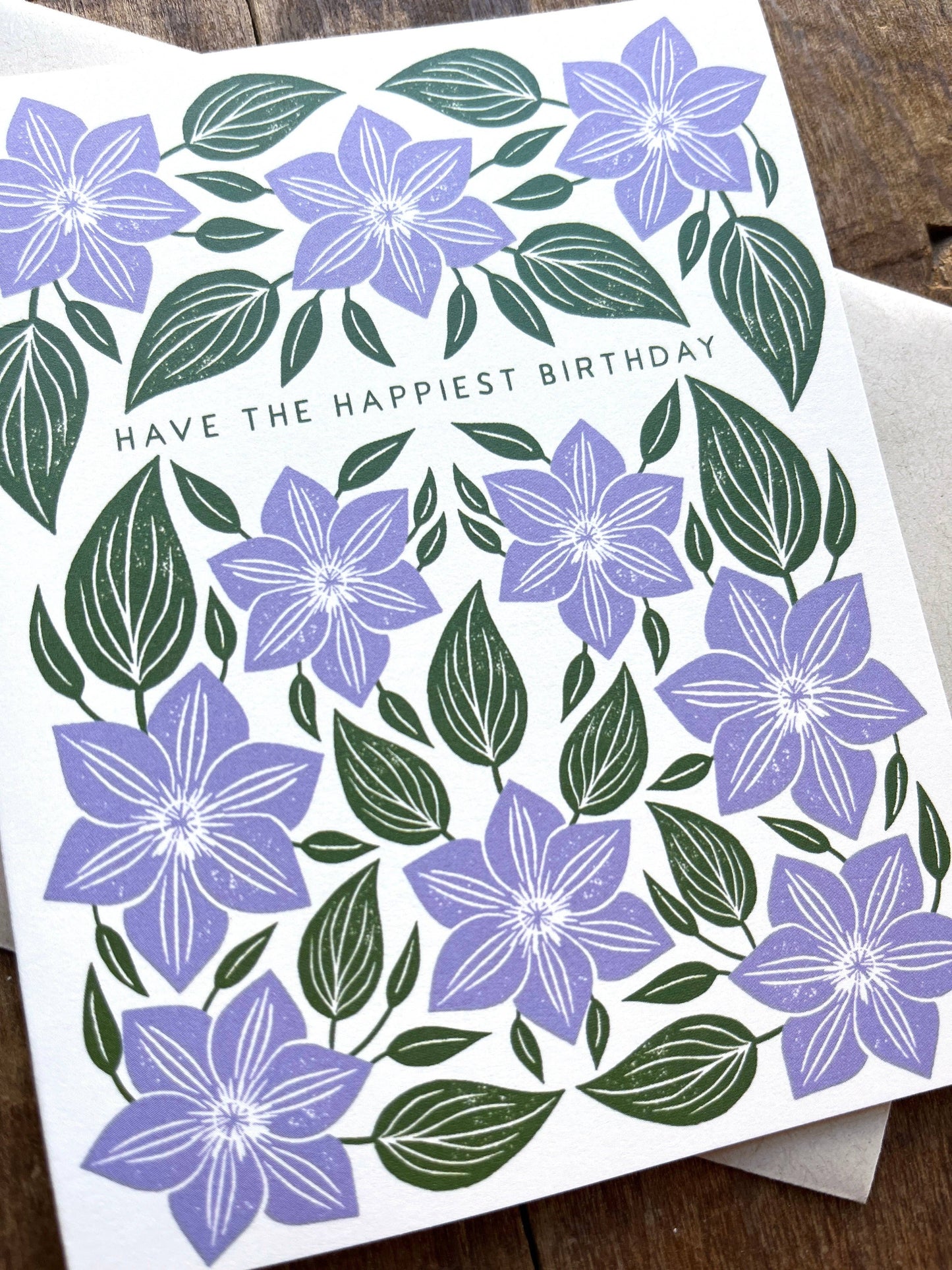 "Have the Happiest Birthday," Greeting Card