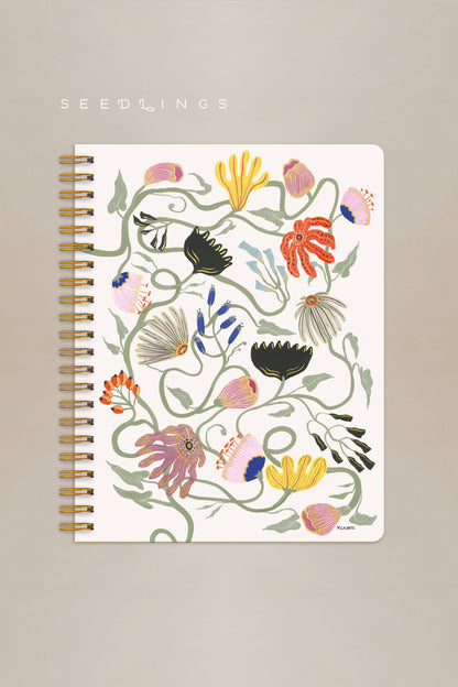 Francis Floral Seedlings 8.5" x 11" Notebook
