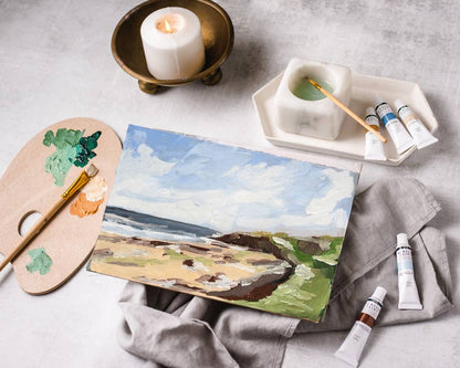 Seashore Path Painting Kit, Impressionist Painting Kit