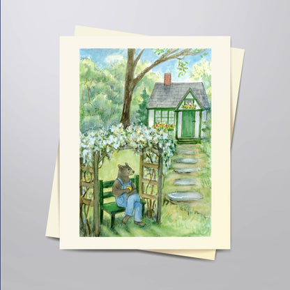 Bernard's Morning Tea Notecard