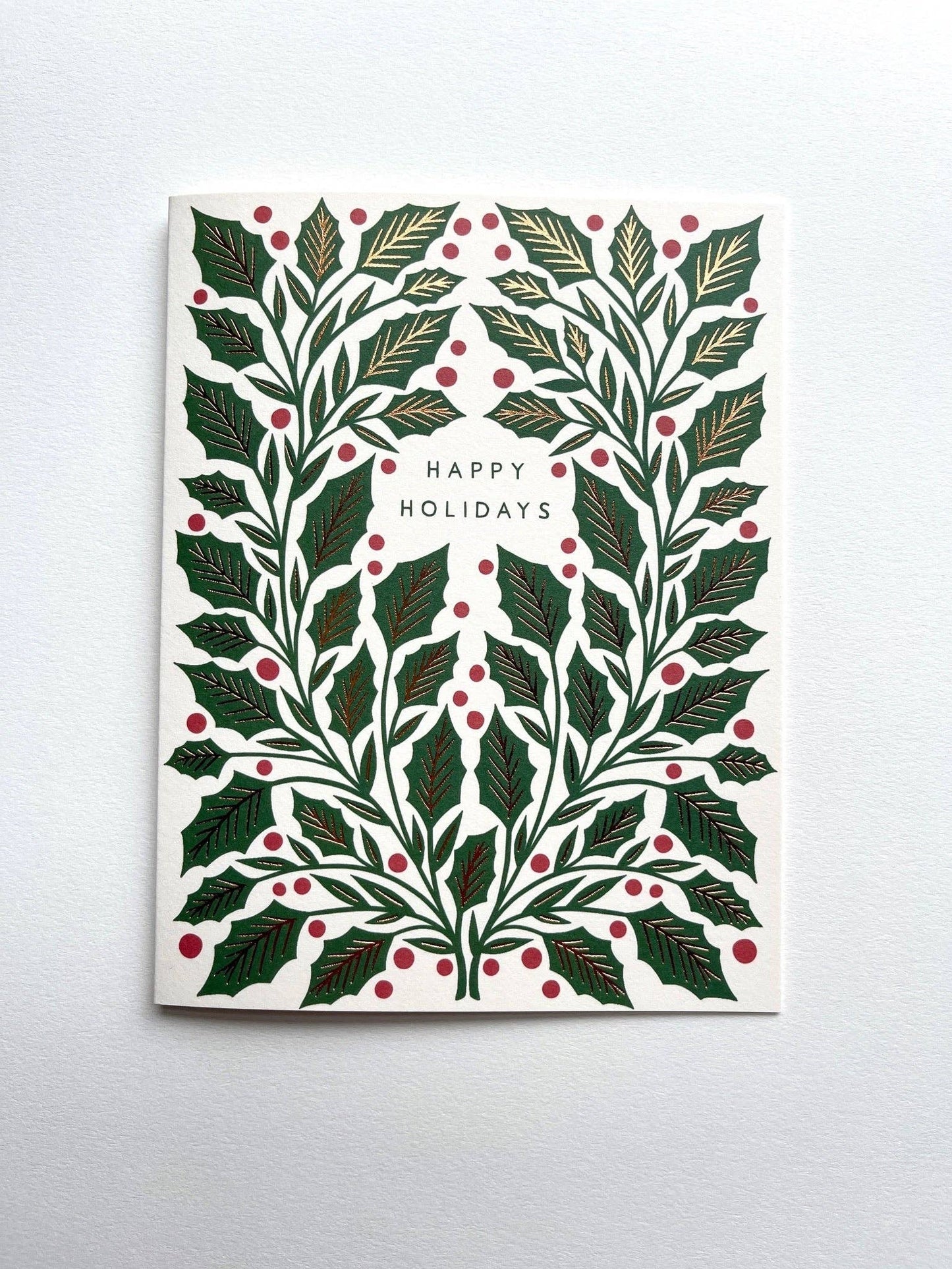 "Happy Holidays," Greeting Card