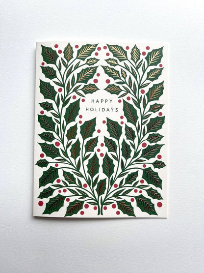 "Happy Holidays," Greeting Card