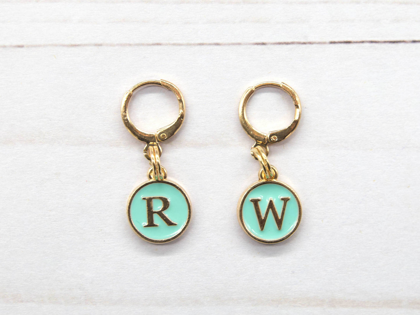 Teal Right Wrong Side | Stitch Markers