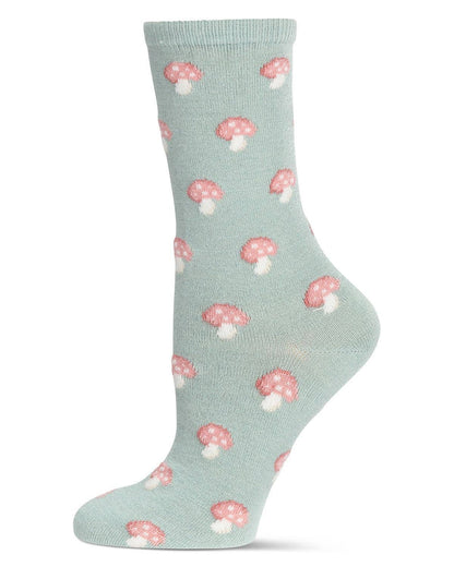 Women's Mushroom Cashmere Crew Socks