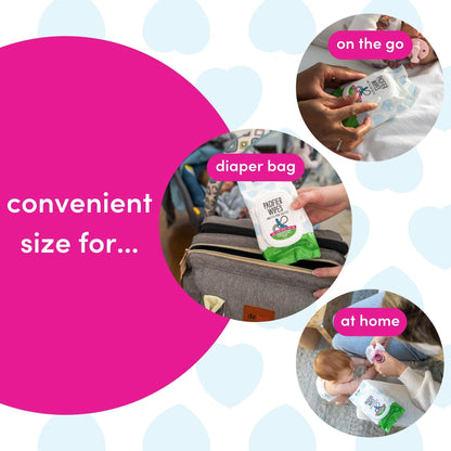 Dapple Pacifier Wipes, Fragrance Free, 40 ct
