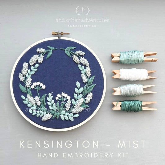 Hand Embroidery Kit - Kensington Mist