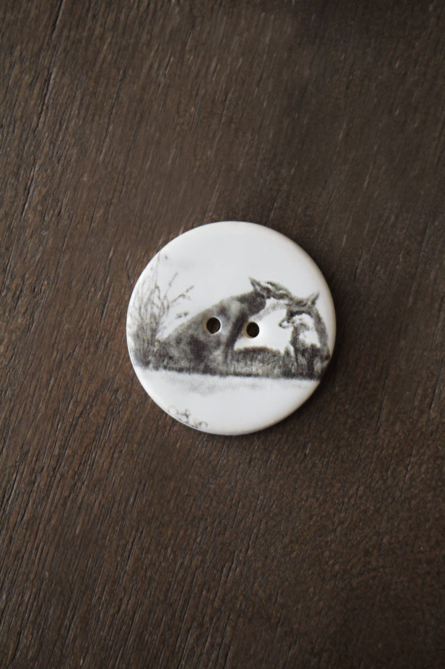 Woodland Animals Ceramic Buttons