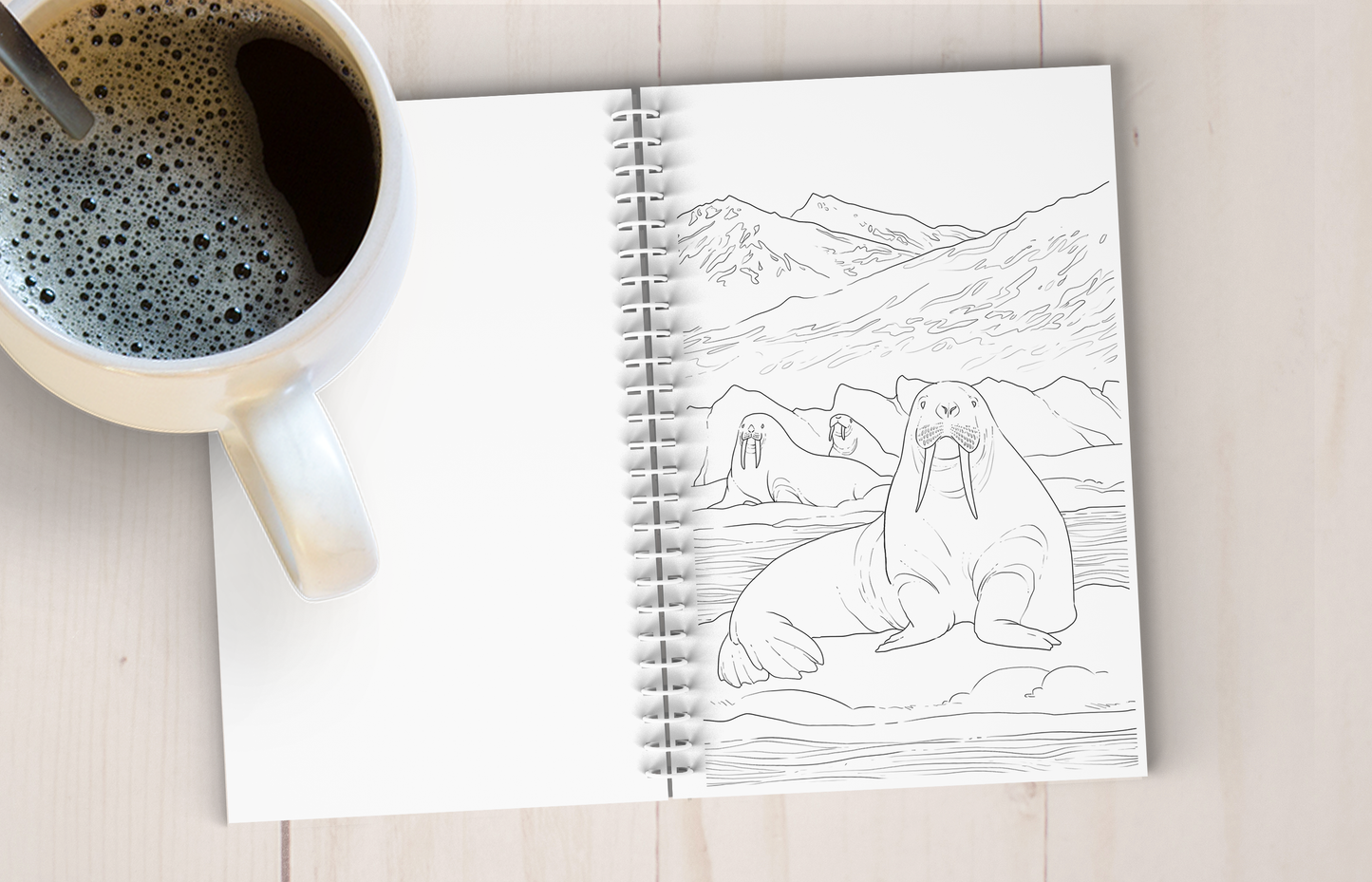 Arctic Alaska Art Coloring Book