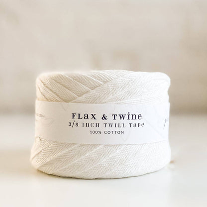 Flax & Twine Cotton Twill Tape (3/8")