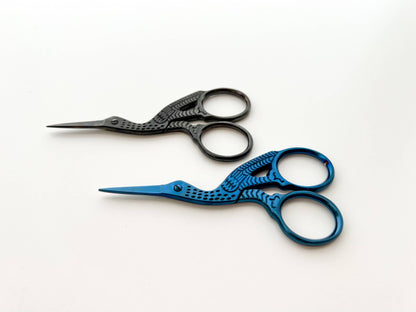 Embroidery stork scissors, small bird scissors