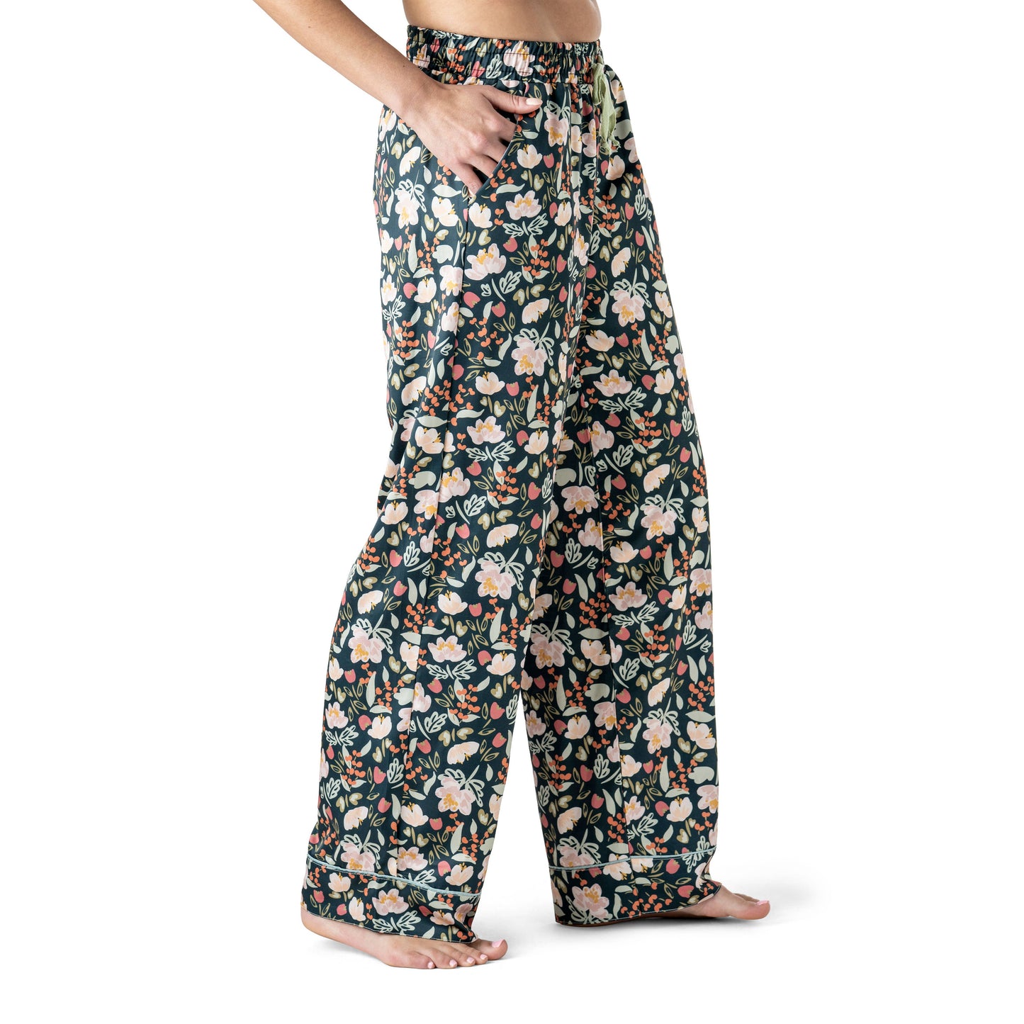 Hello Mello Satin Pajama Pant | Petal to the Metal