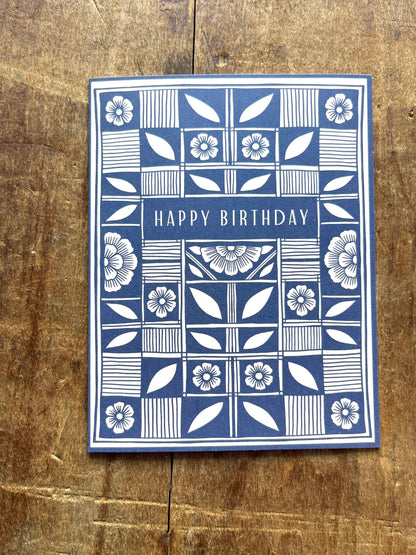 "Happy Birthday," Greeting Card