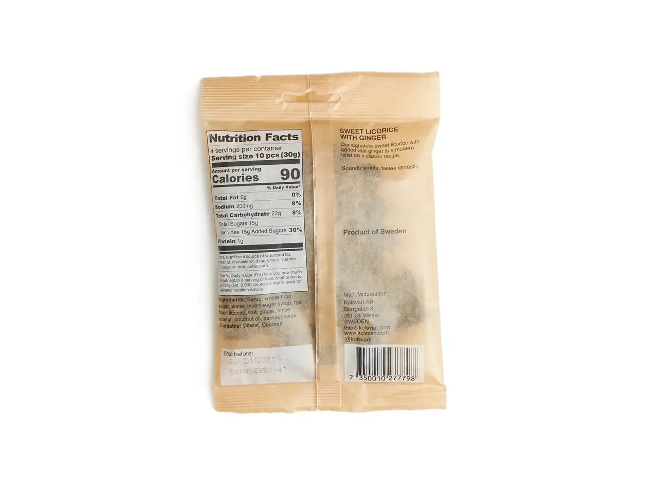 New!! Kolsvart Sweet Licorice + Ginger 4.25oz
