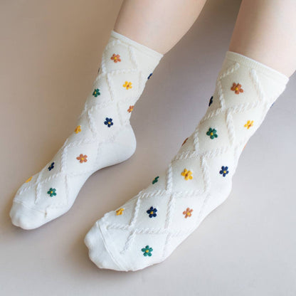 Ann Cottage Floral Casual Socks