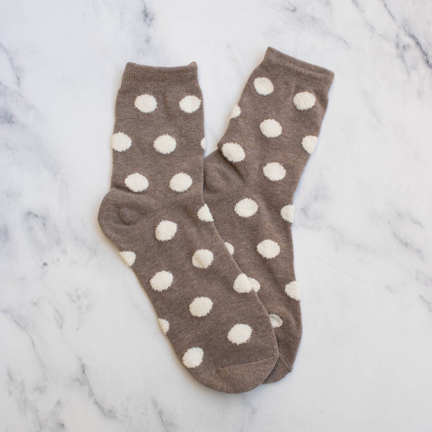 Women's Polka Dots Puff Casual Socks