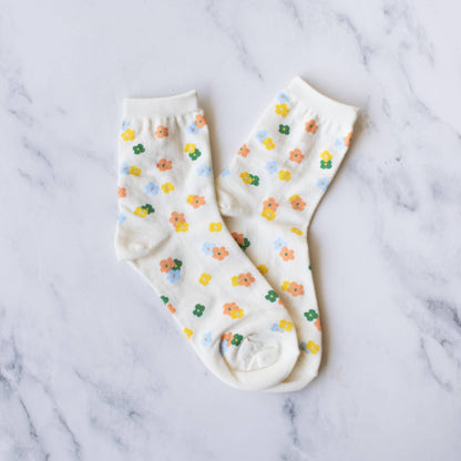 Women's Little Flower Garden Socks