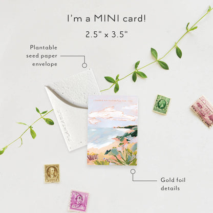 Shore Am Thankful Sprout - Thank You Mini Greet 2.5 x 3.5