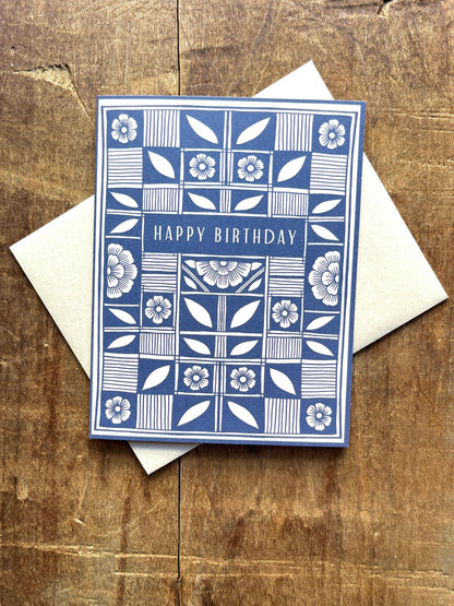 "Happy Birthday," Greeting Card