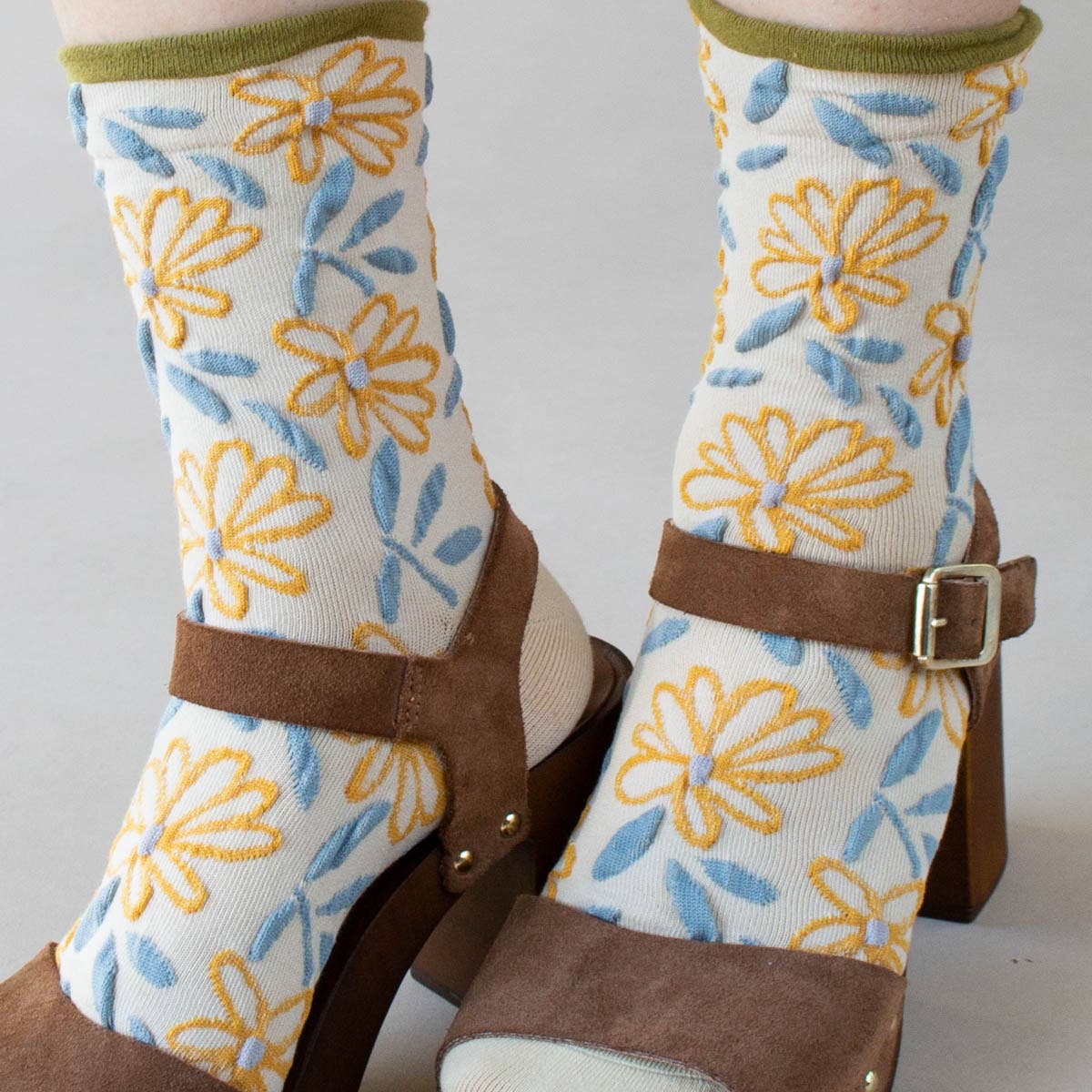Unique Vintage Floral Socks