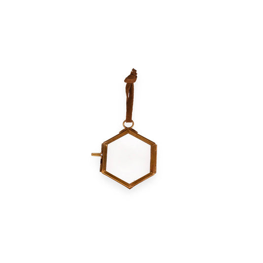 Brass Frame 2" X 2" Hexagon