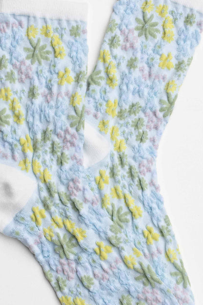 Meadow Blossom Crew Socks