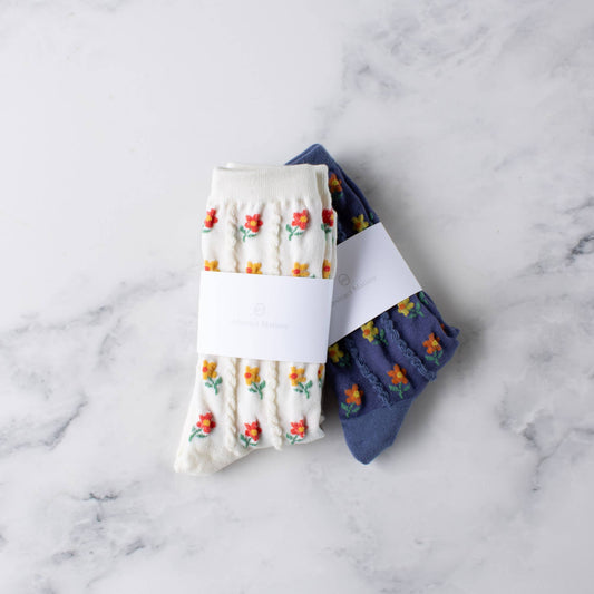 Kate Floral Casual Socks