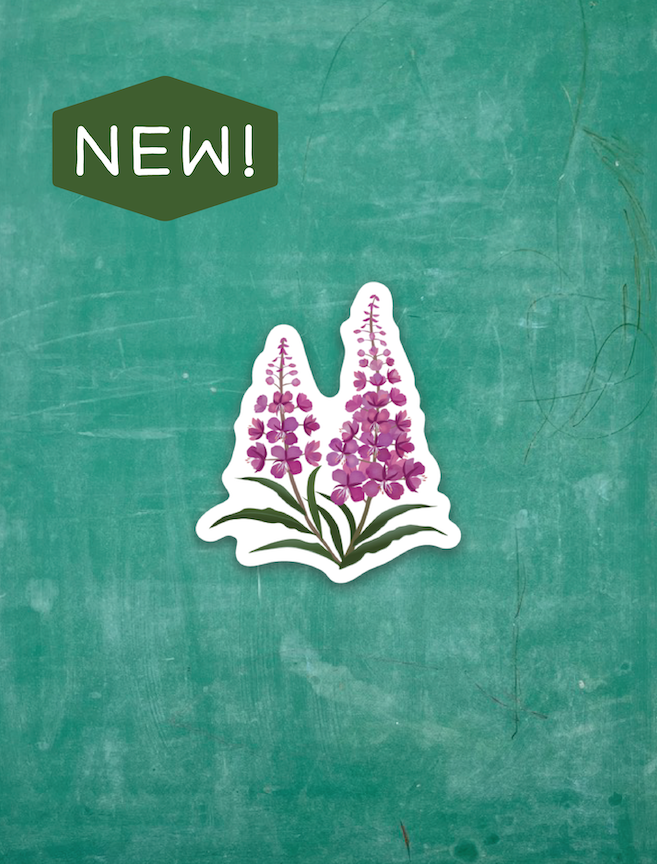 Gillyweed Sticker Fireweed - Tiny Viny Sticker – The Net Loft