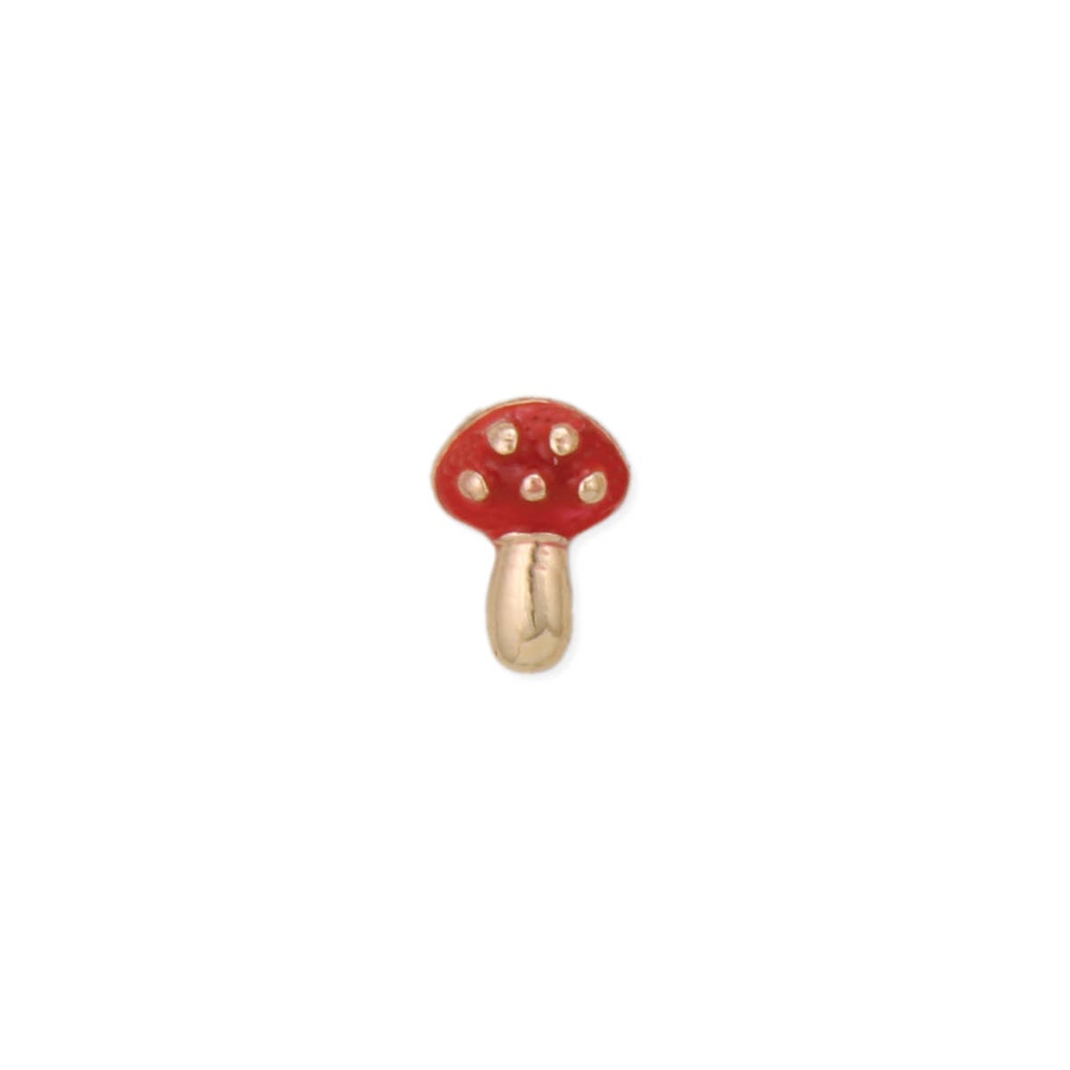 Mycology Guide Red Mushroom Post Earrings