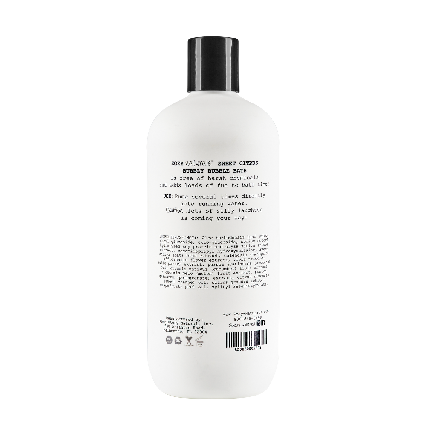 Sweet Citrus Bubbly Bubble Bath - 17oz
