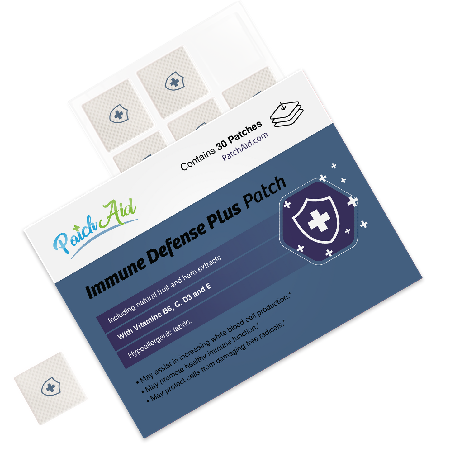 Immune Defense Plus Patch - Immune Support with Zinc & C, D