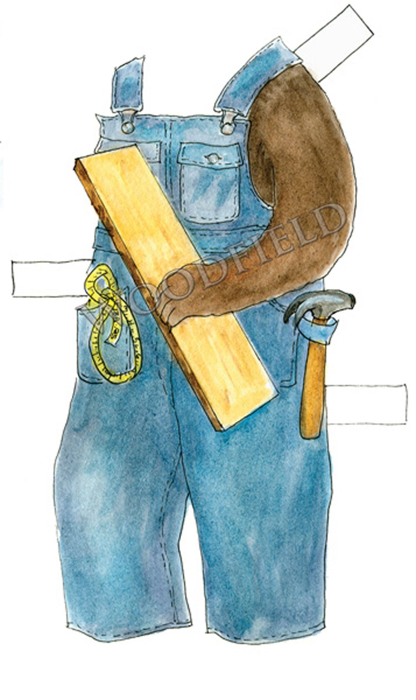 Cedric Bear Paper Doll Kit