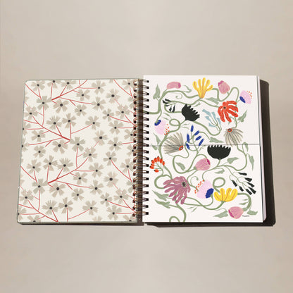 Francis Floral Seedlings 8.5" x 11" Notebook