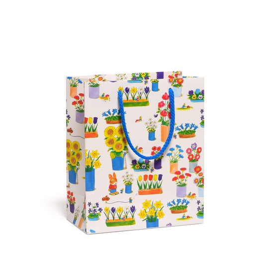 Richard Scarry Busytown Flowers medium gift bag