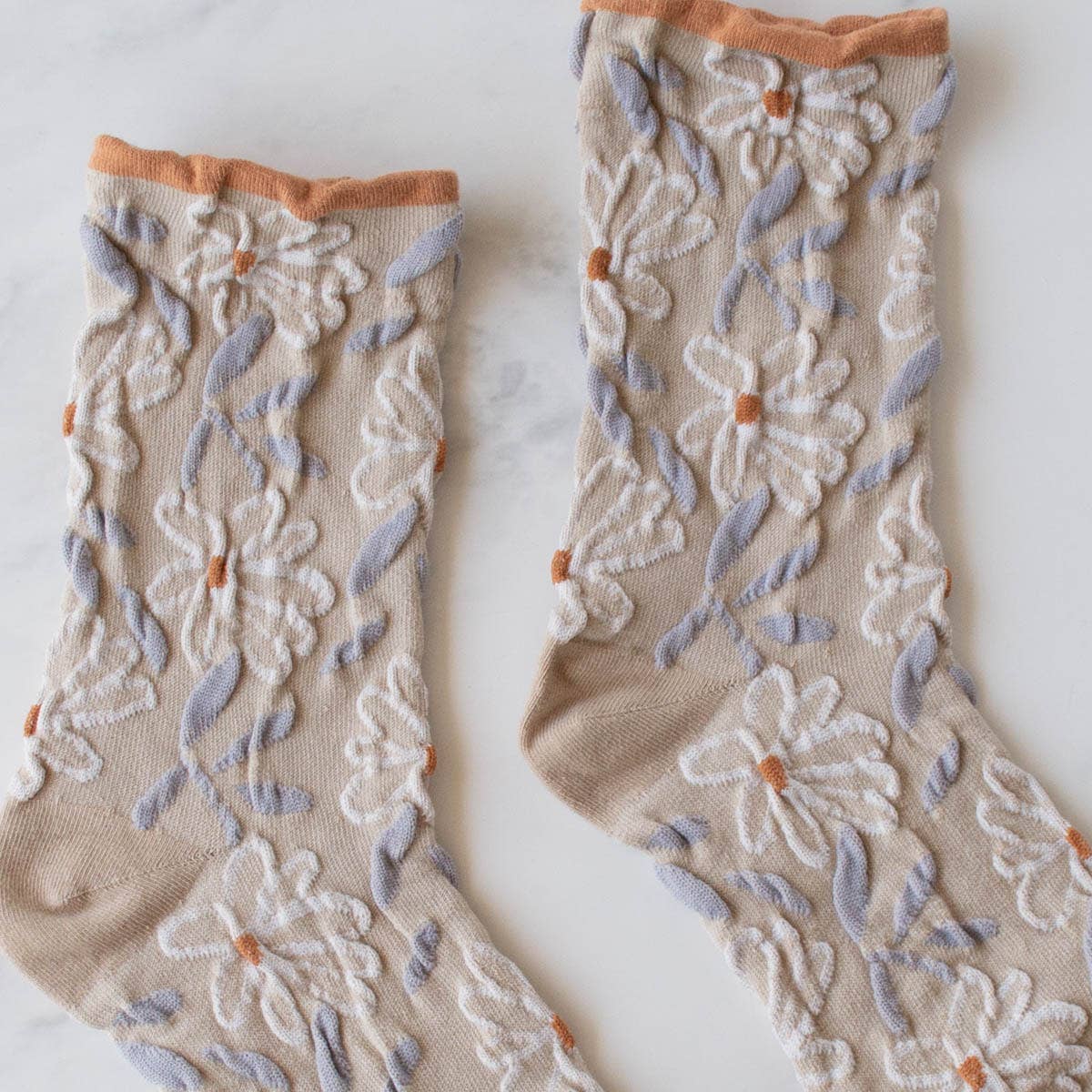 Unique Vintage Floral Socks