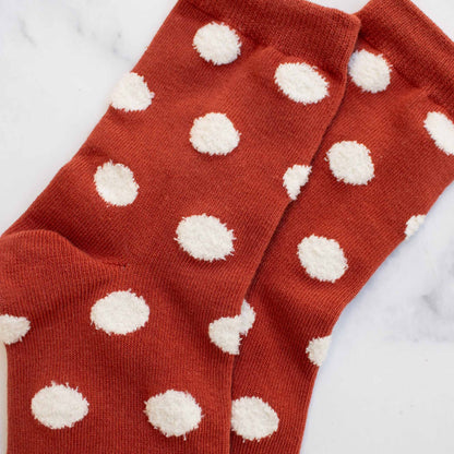 Women's Polka Dots Puff Casual Socks