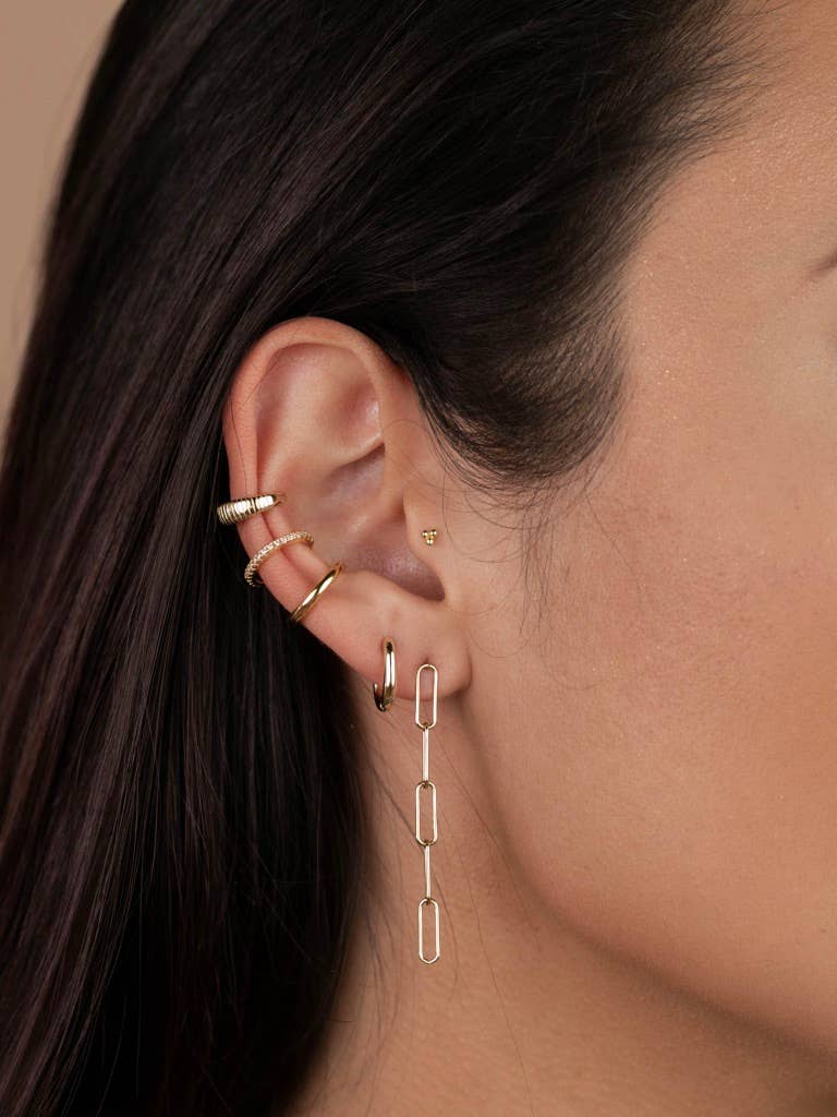 Stud - Tiny Ball Trio - Gold Earrings