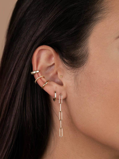 Stud - Tiny Ball Trio - Gold Earrings