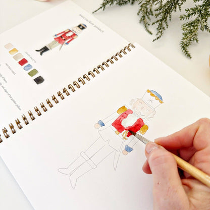 Nutcracker watercolor workbook
