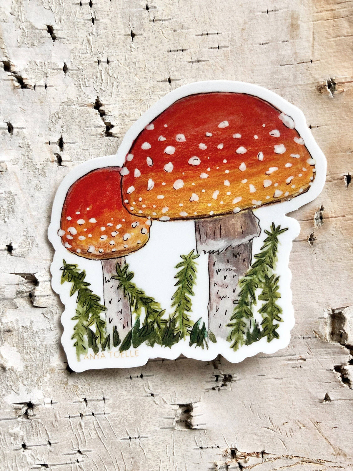 Amanita Mushroom Sticker