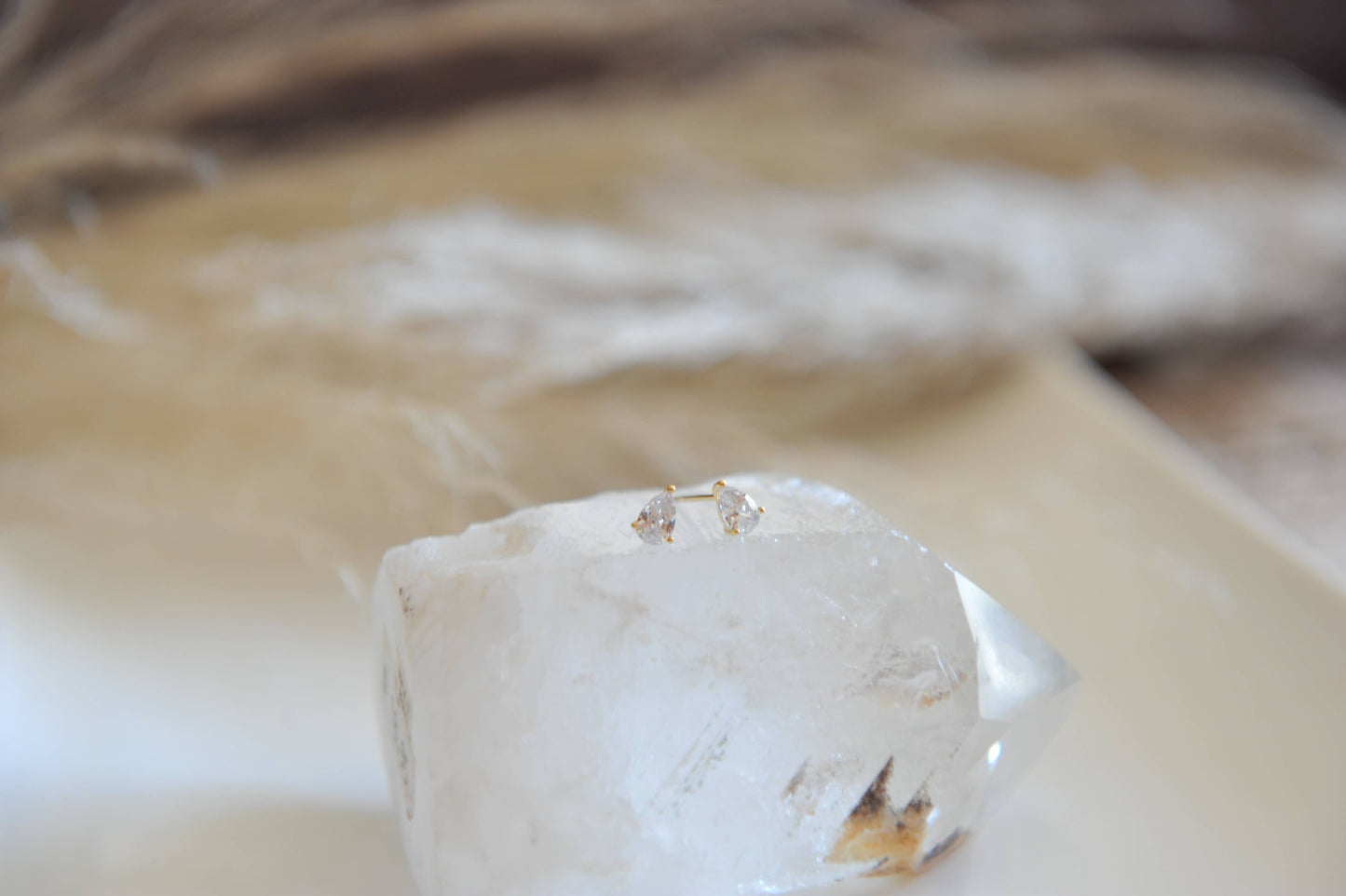 Bonita year drop stud earrings