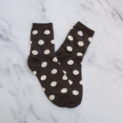 Women's Polka Dots Puff Casual Socks