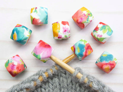 Spring Floral Hexagon | Stitch Stoppers