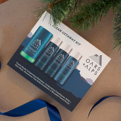 Clean Getaway Kit Men's Travel Essentials Gift Set